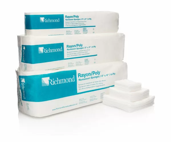 Rayon/Poly Nonwoven Sponges