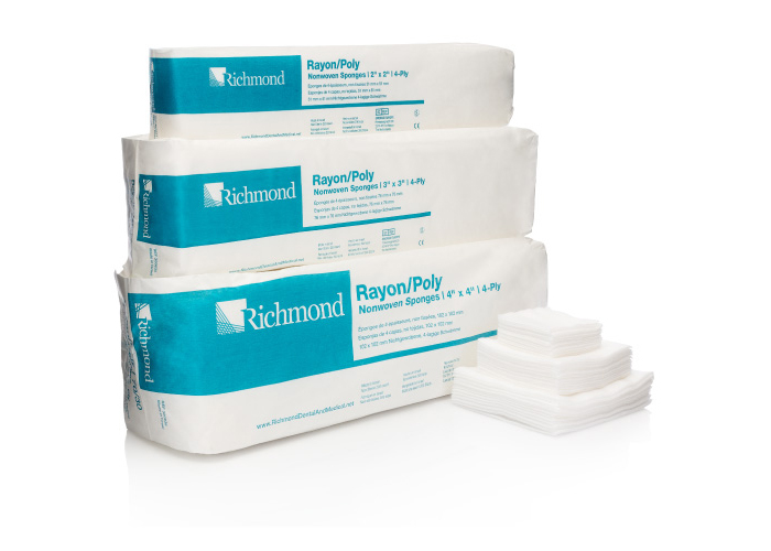 Rayon/Poly Nonwoven Sponges